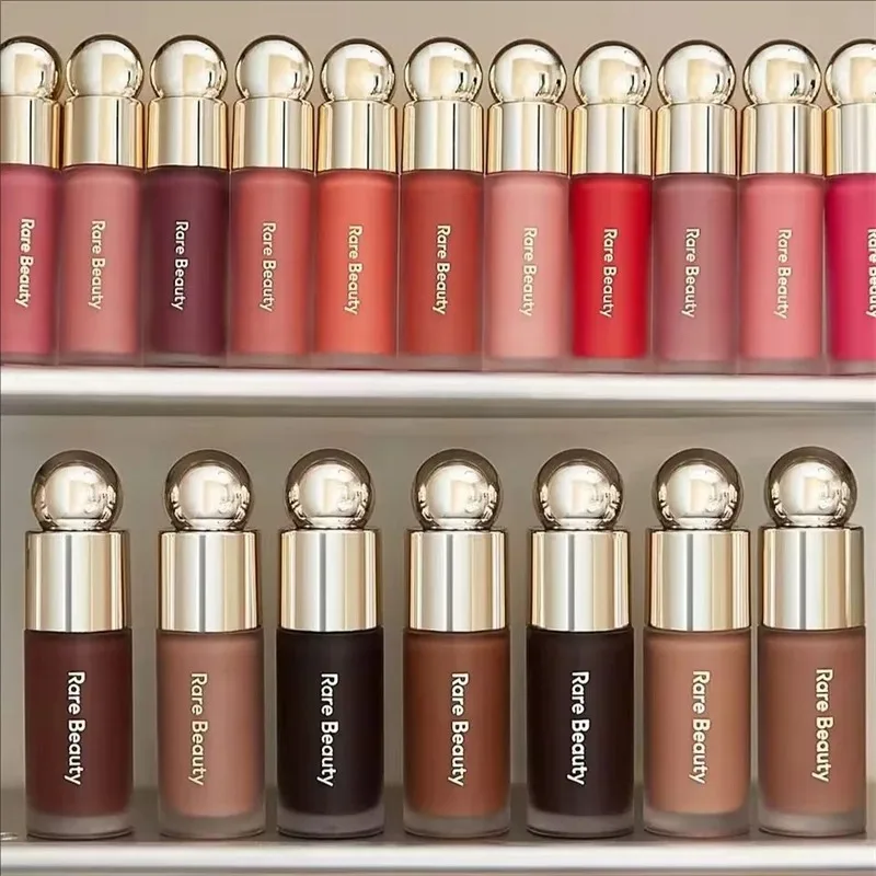 Conjunto de Maquiagem de Luxo Rare Beauty: Bronzer Líquido, Blush Líquido e Bastão de Contorno de Longa Duração à Prova D'água – Tendência Popular