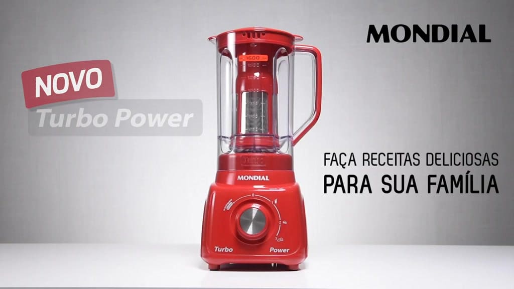 Liquidificador 3 velocidades 550W Turbo Power - L-99-FR - Mondial