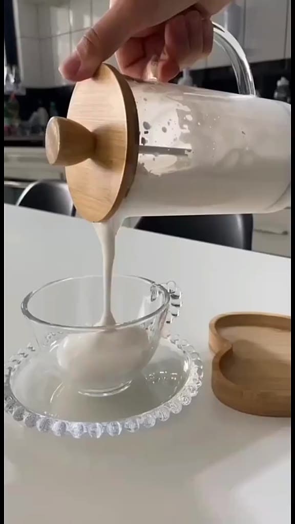 Cafeteira Prensa Francesa Vidro 350ml Com Tampa Bambu Café