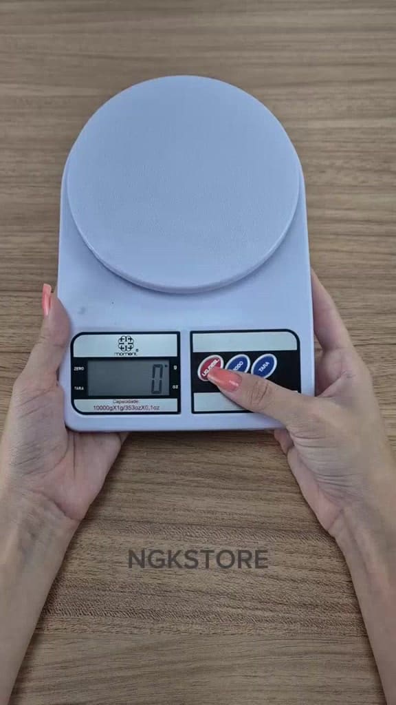 Balança Digital Cozinha 10Kg Precisão Balança de Alimentos Cozinha pilhas inclusas