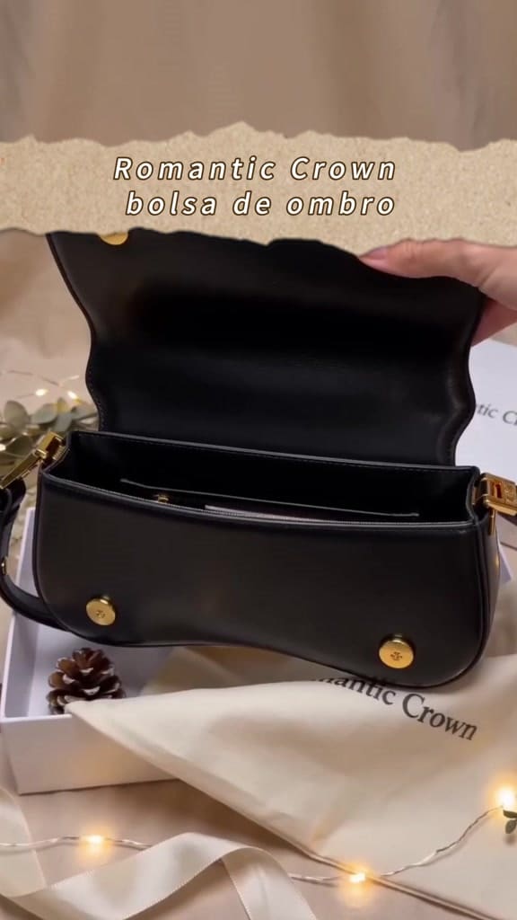 Bolsa de Ombra Feminina com Alça Ajustável, Bolsa Feminina Elegante com Couro Sintetico Preto, Presente