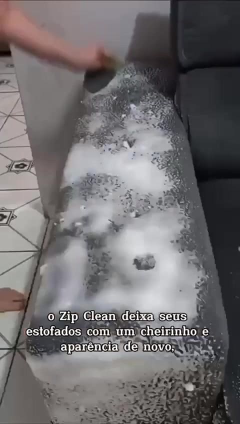 Espuma Spray Zip Clean 300ml Limpa a Seco Sofá, Estofado, Banco de Carro Limpeza Profunda