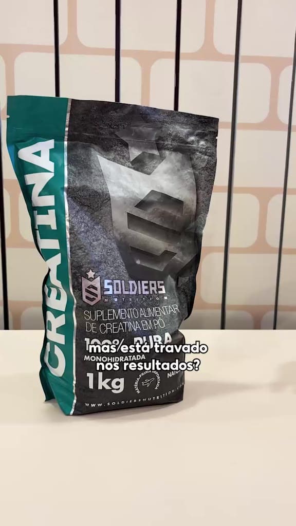 Creatina Suplemento Monohidratada em Pó 100% Pura Importada - Soldiers Nutrition