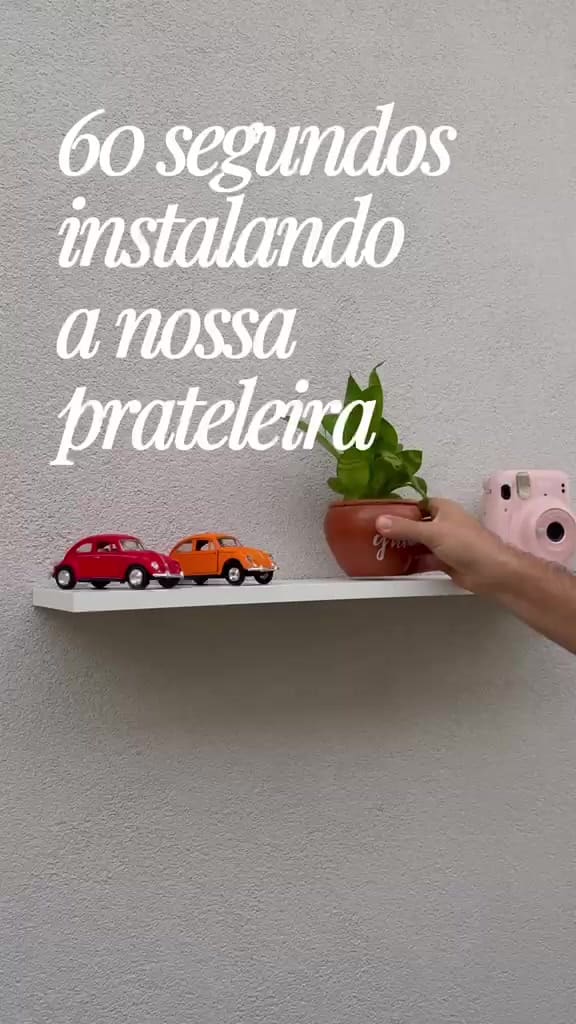 Kit 3 Prateleiras Flutuantes MDF 30cm Branca Nicho Suspenso Suporte Invisível Parede