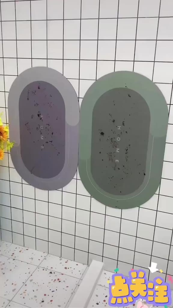 Tapete Antiderrapante De Banheiro Super Absorvente Secagem Rápida Chuveiro Cozinha Varanda