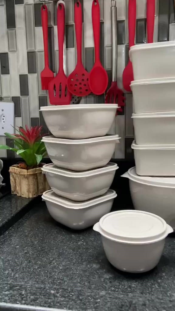 Kit 15 Potes Herméticos para Alimentos | Vários Tamanhos | Organização de Cozinha ����� �� ���