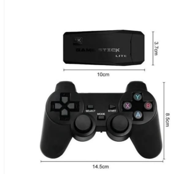 Video game Stick 4K Com 20000 Jogos 64gb 2 Controles Sem Fio Console Portatil Jogos Retro Video Game