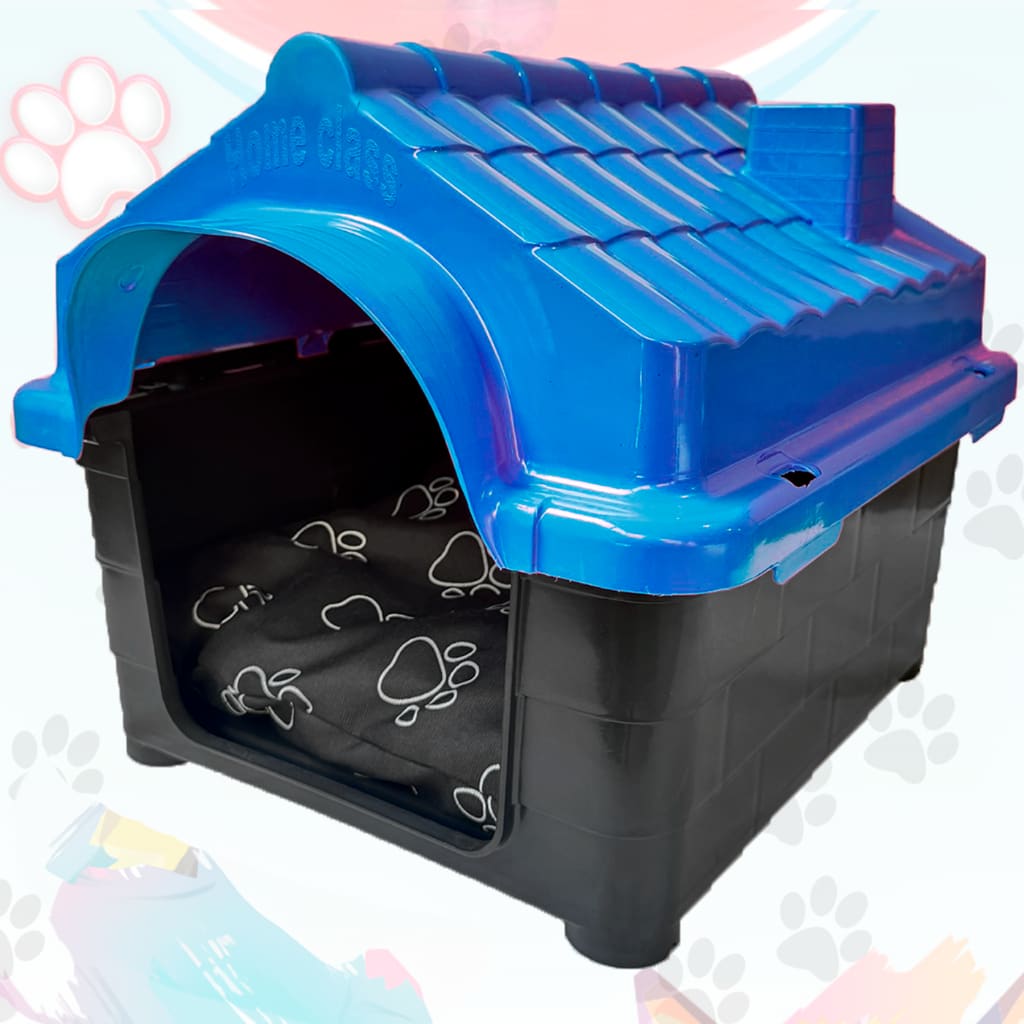 Casa + Cama Caminha Pet Casinha Para Cachorro Pet Cães e Gatos N°2 Pequenos