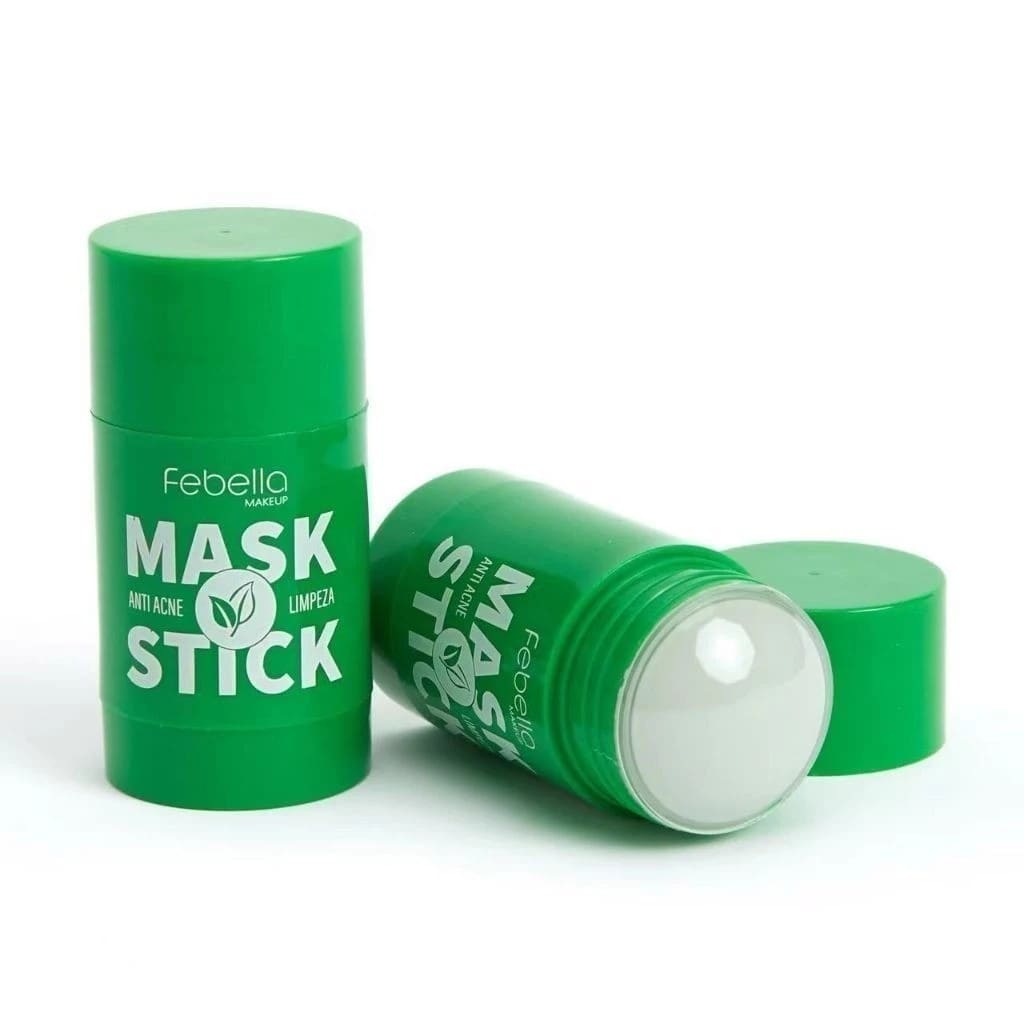 PROMOÇAO Máscara Chá Verde Remover de Cravos Anti-Acne Hidratante Beleza Pele Facial Clean Face Clareador Mask Stick FEBELLA On S