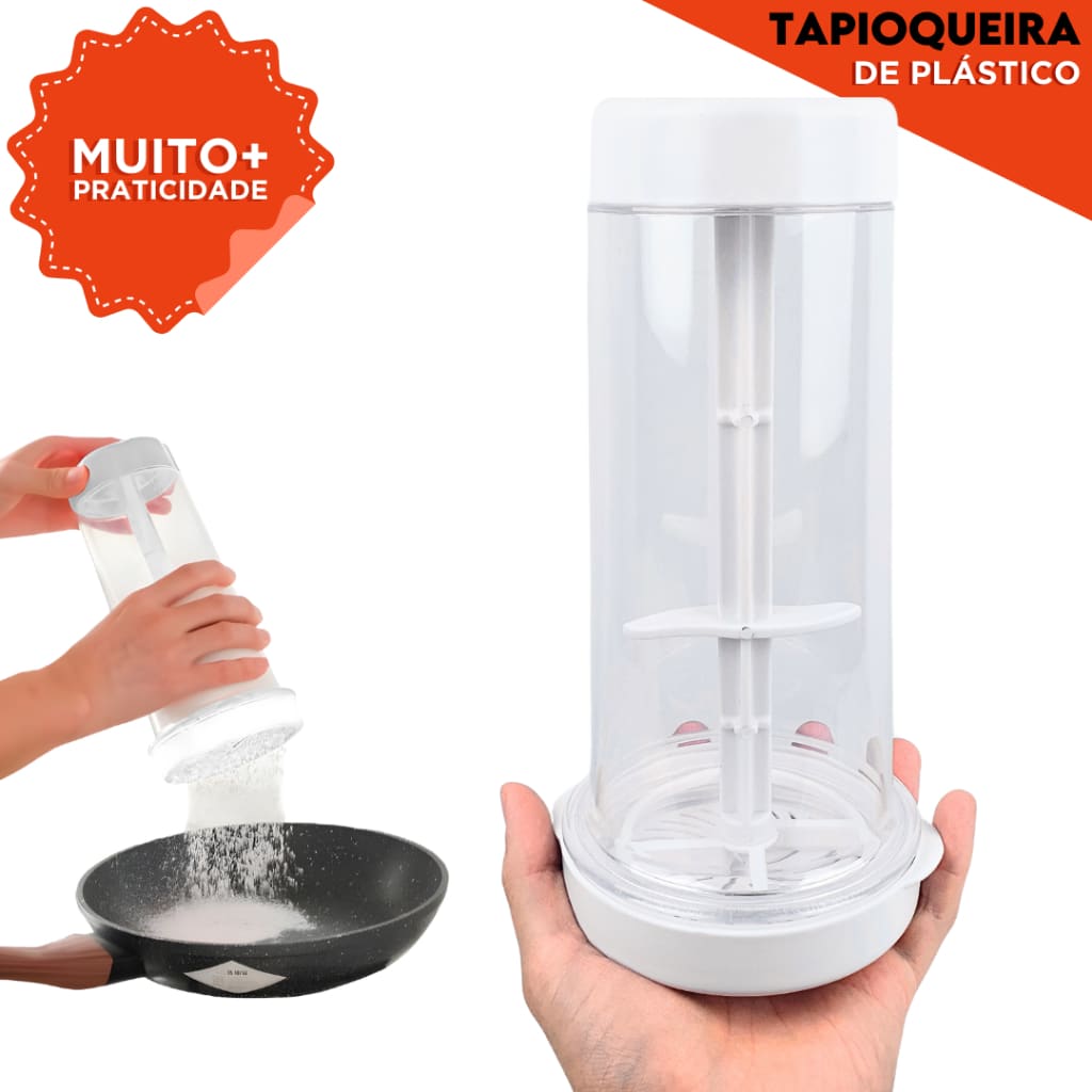 Tapioqueira 2 em 1 | Peneira + Armazenador de Tapioca | Praticidade Sem Sujeira na Cozinha - BARUCH