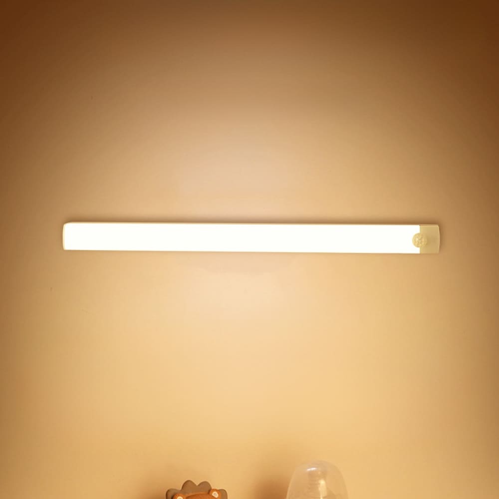 Smart Luminária Inteligente Ultra LED com sensor de movimento sem fio e Recarregável USB fino barra 10/20/30