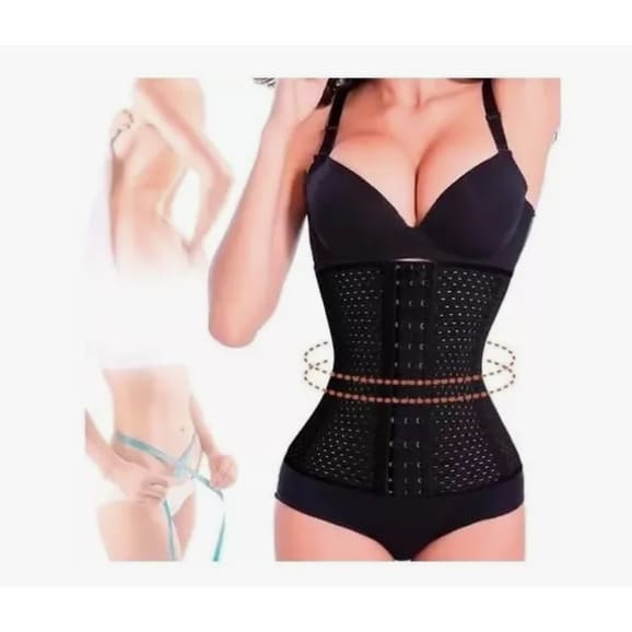 Cinta Elastique Feminina Modeladora Redutor Afina Cintura preta