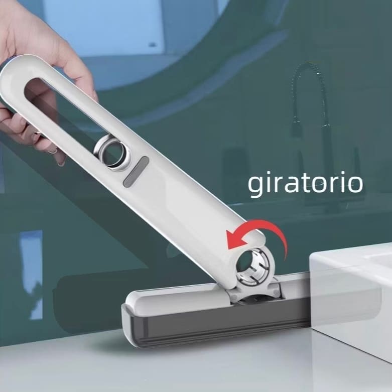 Rodinho De Pia Cozinha Rodo Mini Mop Magico Limpa E Seca -Retrátil E Pendurável