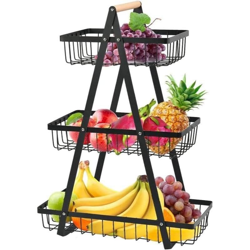 Fruteira de Bancada 2 ou 3 Andares – Cesto Multiuso