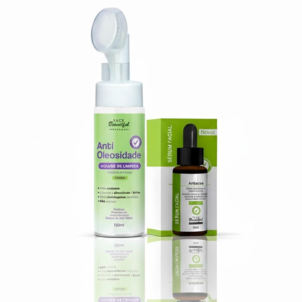 Kit Skin Care Cuidados com a Pele Mousse Facial Sérum Face Beautiful