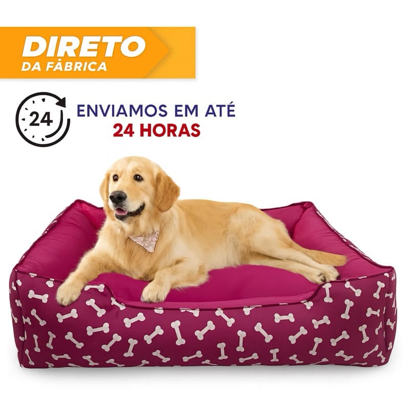 Cama Pet Aconchego com Almofada – Lavável com Zíper | M ao EXG