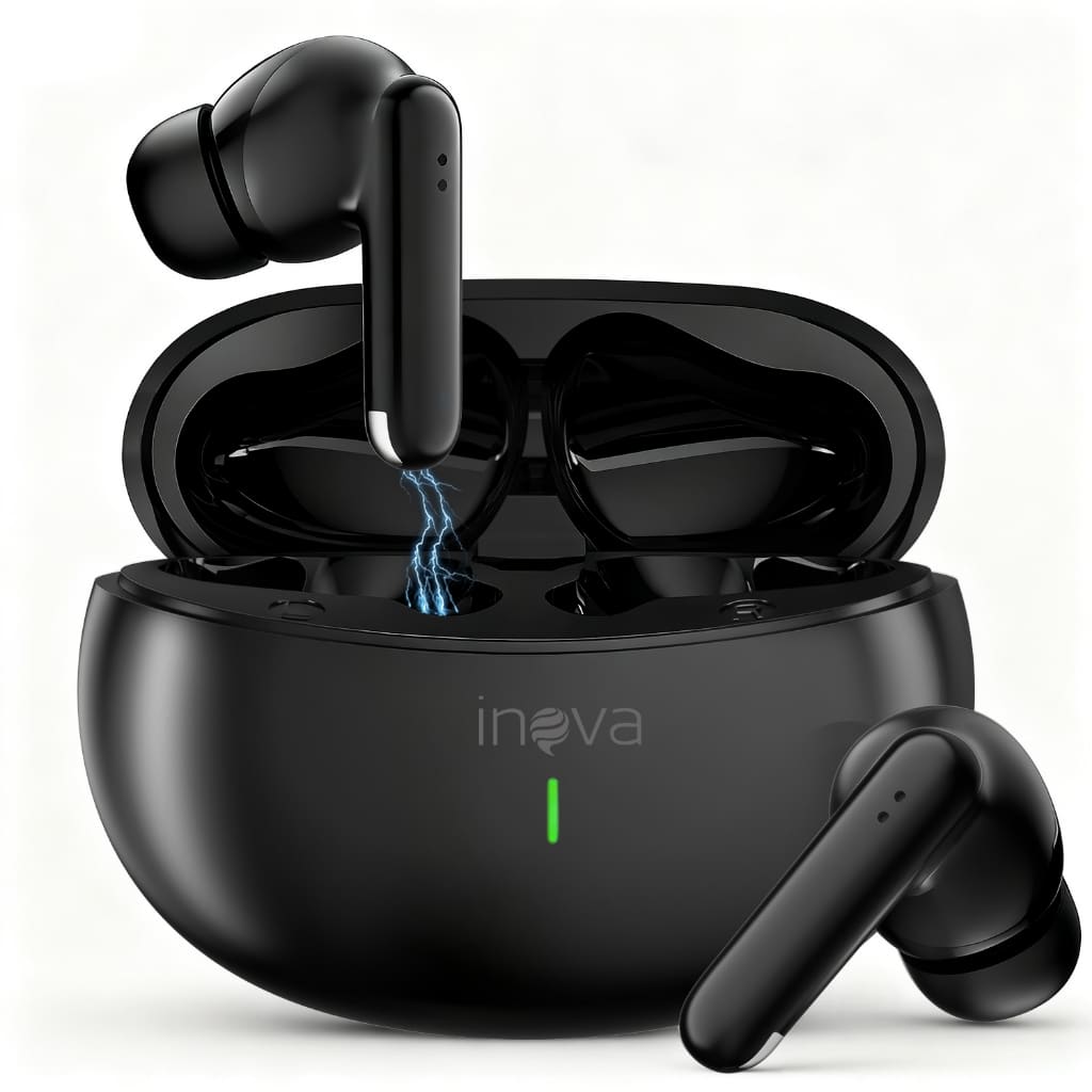 Fone de Ouvido Bluetooth 5.3 com Cancelamento de Ruído - INOVA