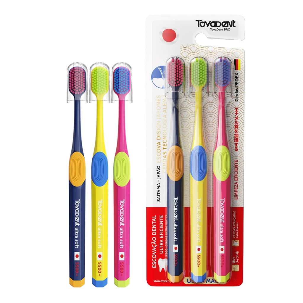 TOYADENT PRO Escova de Dental Com Cerdas Premium Alemãs da Pedex +Capa Protetora