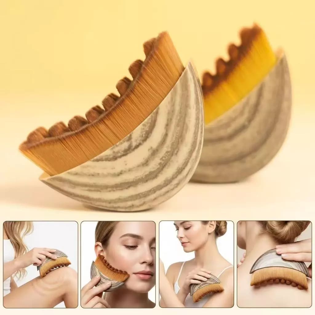 Escova De Massagem De Drenagem Linfática FaceSculpt Pro , Ferramenta Ergonômica Macia Para Contorno Facial E Mandíbula
