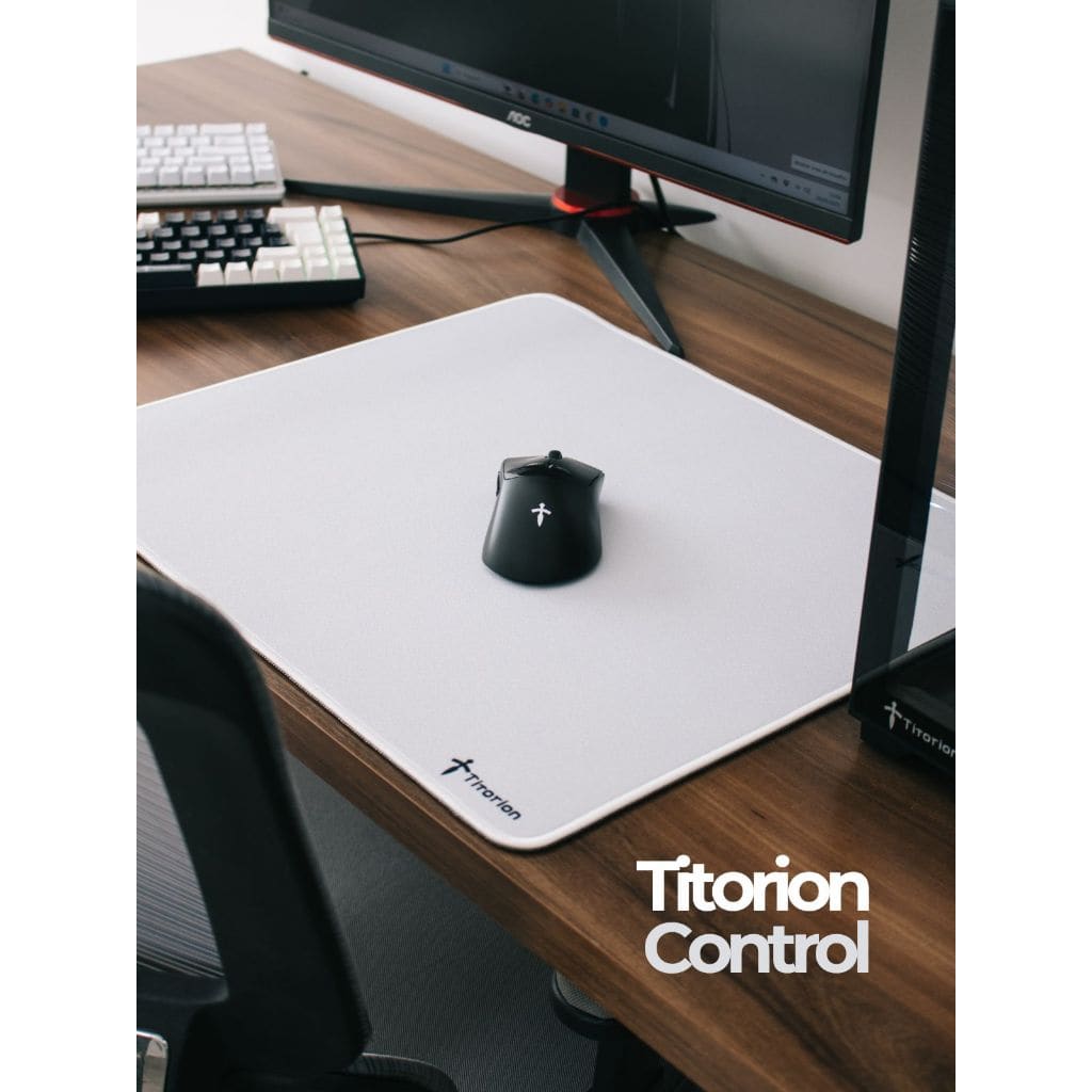 Mousepad Gamer APEX Control Mouse pad Grande 49x42 Mouse Pad Branco Preto Blade Red Girl Titorion