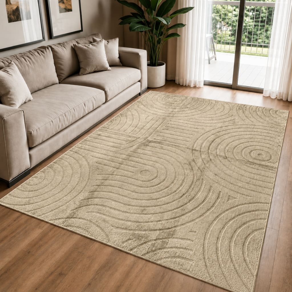 Tapete Sala 2,00x1,50 Alto Relevo Moderno Premium Macio Antiderrapante Quarto Decorativo