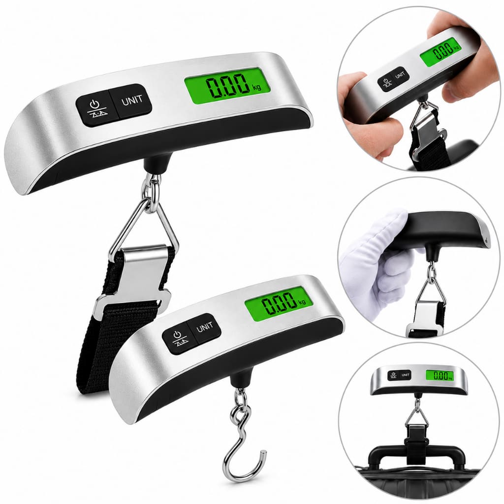 Balança Eletrônica De 50kg Digital De 10g Bolso Mala De Viagem Bagagem Ferramenta De Peso