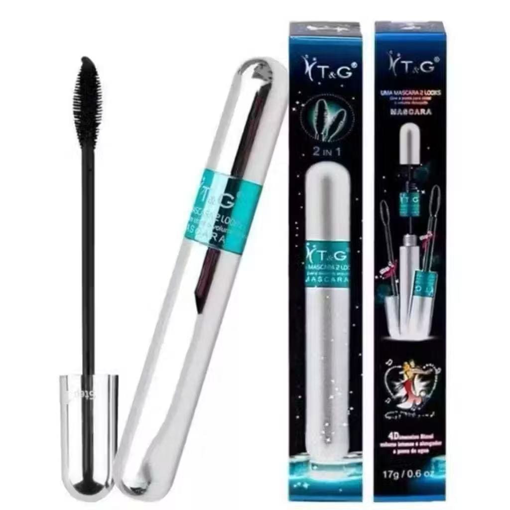 Kit 2 Unidades Máscara De Cílios 4D Tango A Prova D’Água 2em1