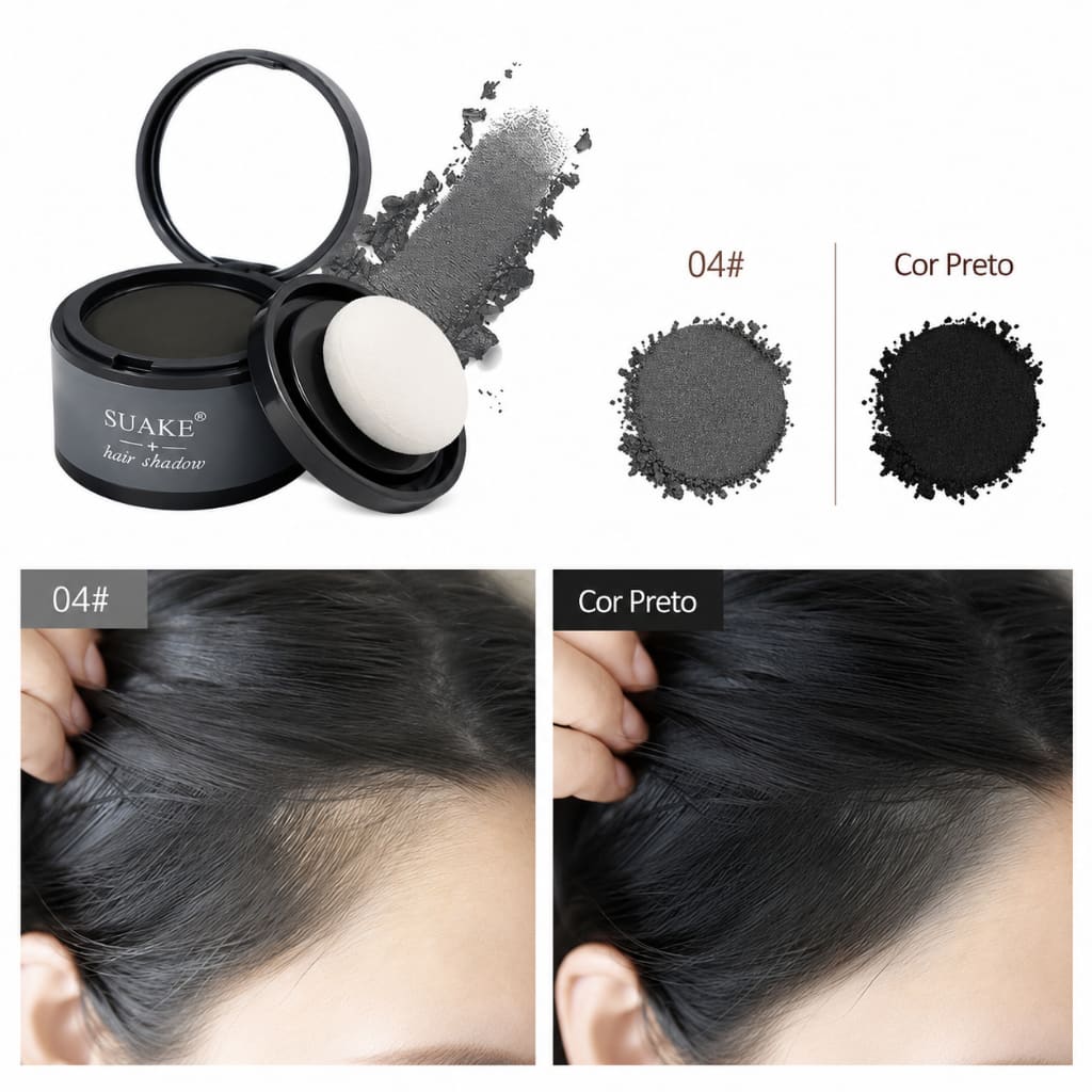 Maquiagem pó Retoque Capilar Fibra Sombra Correção Branco Manchas Cobrir Branco Cabelo Calvice