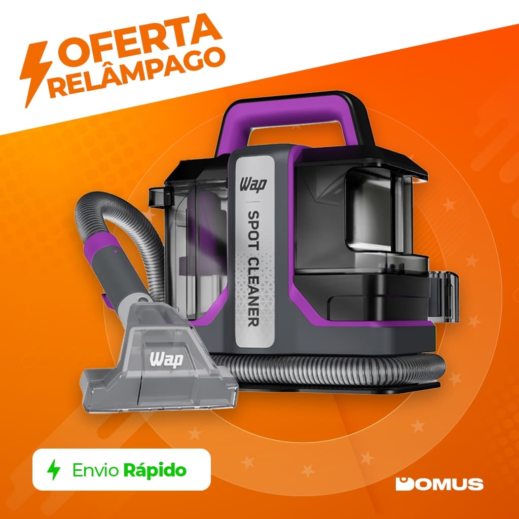 Extratora Higienizadora Portátil WAP W3 1450W Borrifa, Esfrega e Extrai Sujeira de Sofás e Colchões
