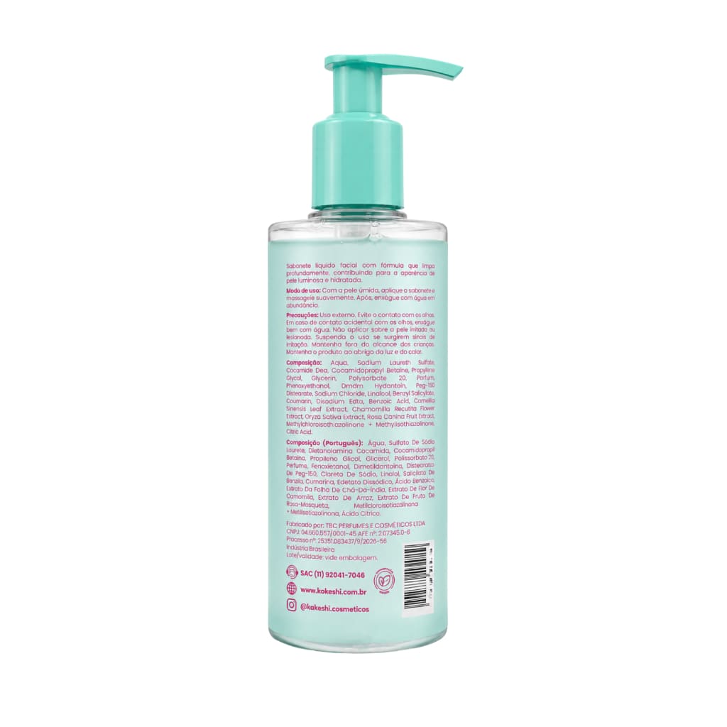 Sabonete Líquido Facial Pele de Porcelana Kokeshi 190ml