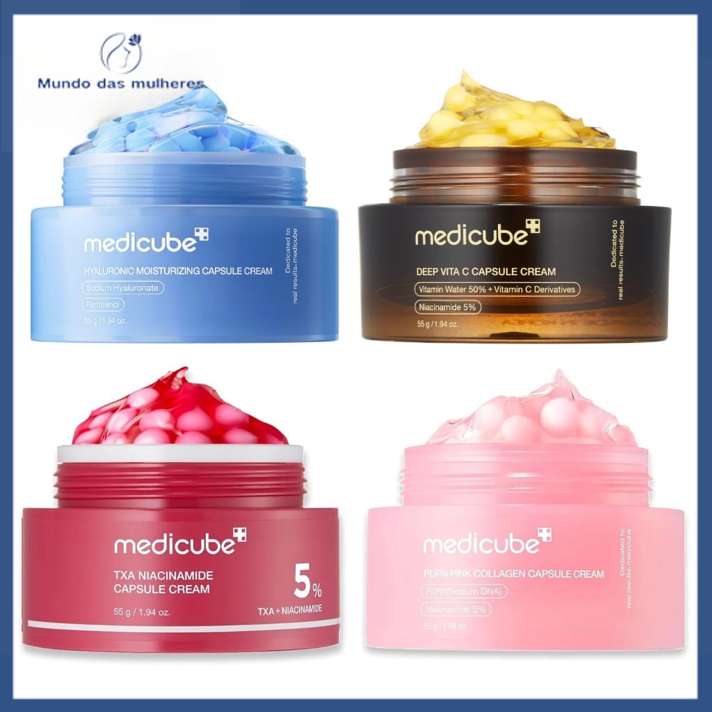 Medicube Deep Vita C PDRN Pink Collagen TXA Moisturizing Hyaluronic Moisturizing Capsule Cream 55g