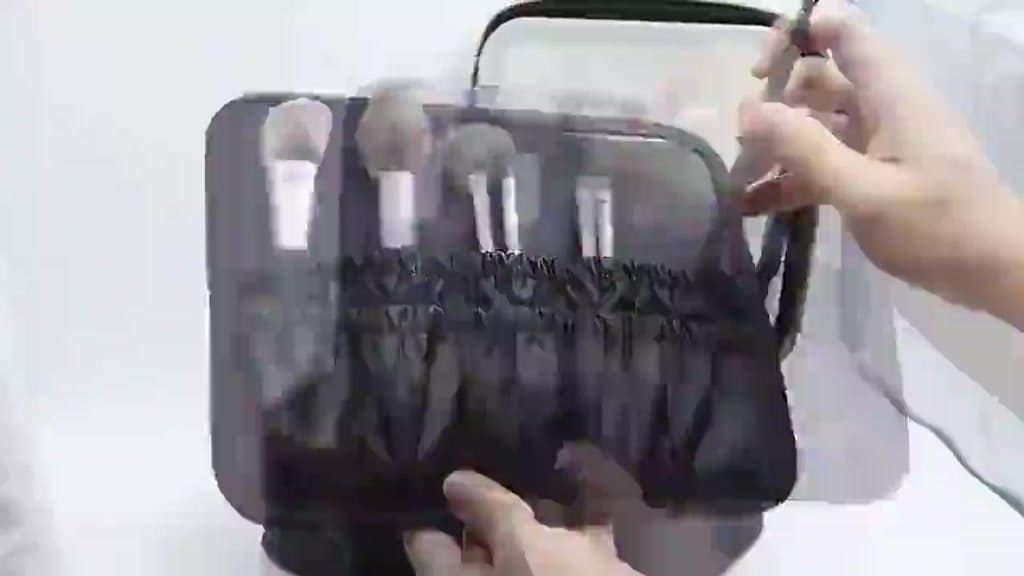 Kit Maleta Maquiagem completo Profissional Com Espelho e Luz Led e paleta de maquiagem superloja