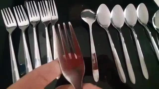 Jogo de Talheres 36/18 peças Aço Inox Facas Garfos e Colheres de Mesa Jantar
