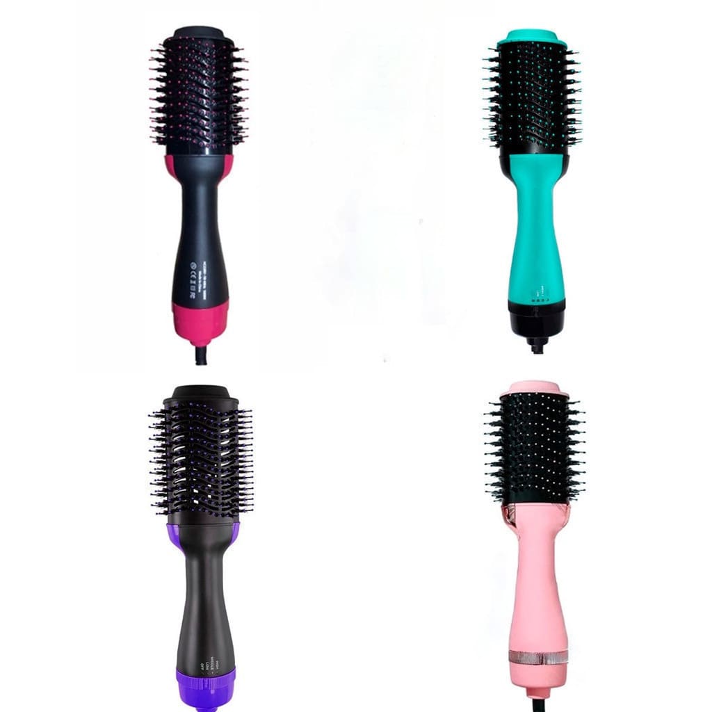 Escova Secadora 110V Alisador Elétrica Quente Cabelo Com 3 Em1 Hair Styler