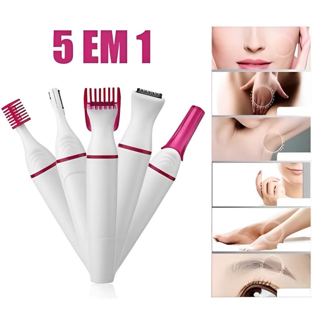 Depilador Feminino 5 em 1 Recarregável USB