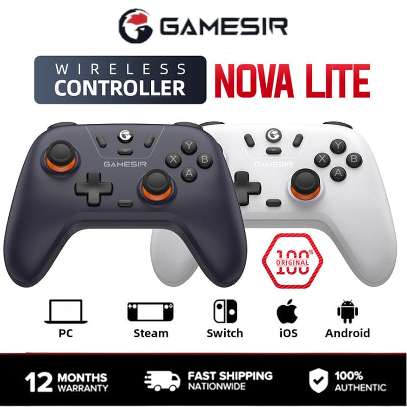 Gamesir T4 Nova Lite Controlador De Jogo Sem Fio Multiplataforma Efeito Hall PC Laptop Steam Android IOS Nintendo Switch
