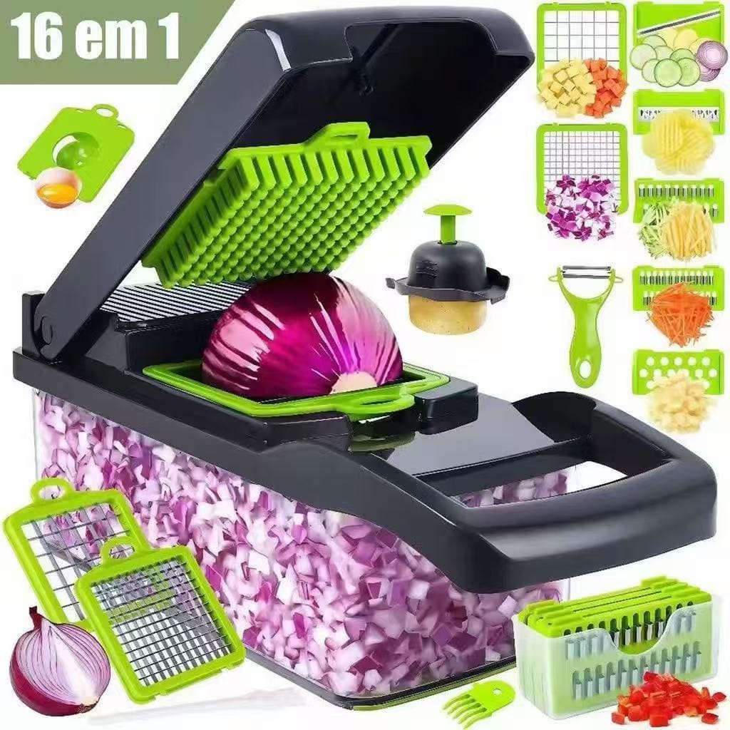 Cortador 16 em 1 Multifuncional de Legumes e Frutas