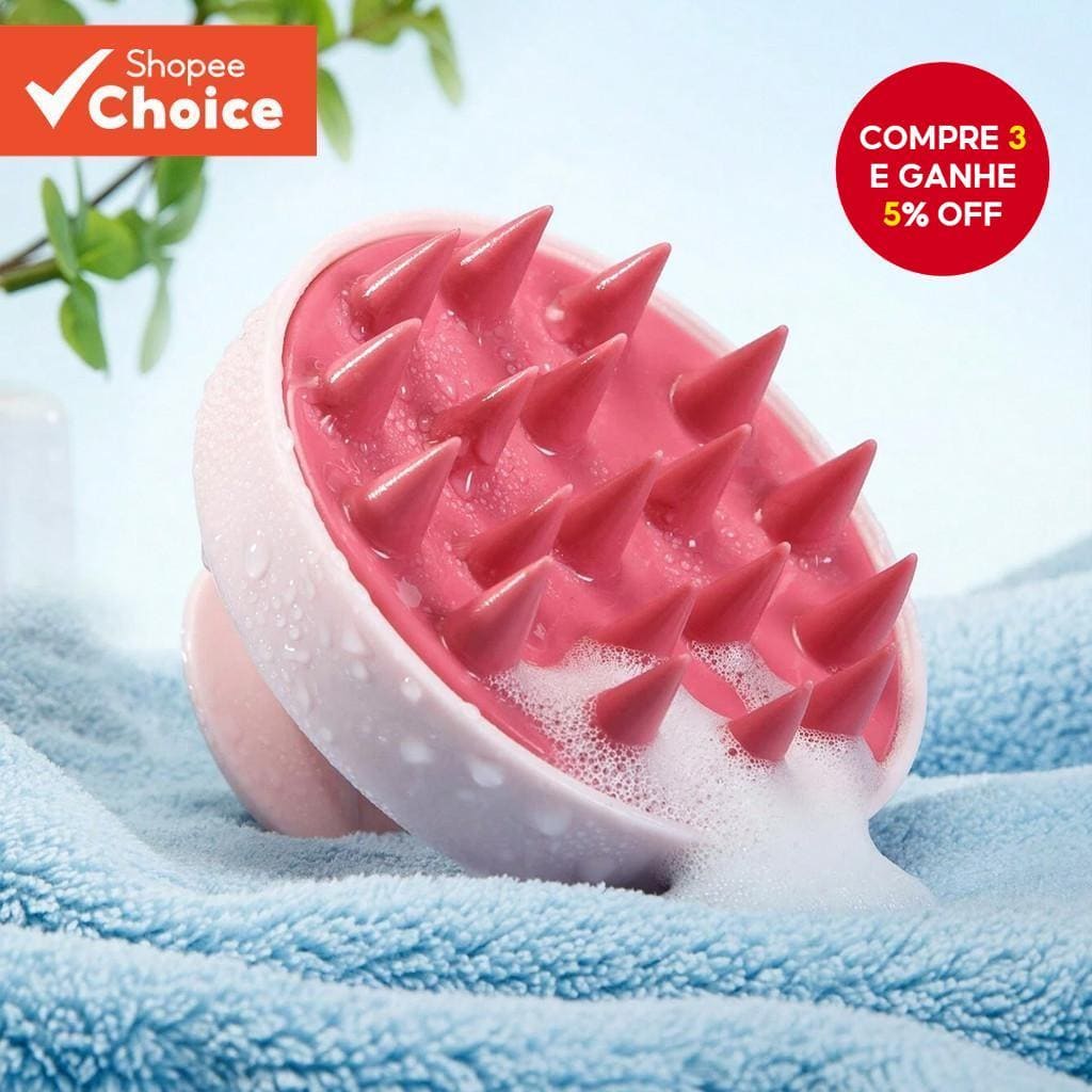 Escova De Lavagem De Cabelo De Silicone Macio – Esfoliante De Cabeça Úmida/Seca Para Massagem Diária Do Couro Cabeludo