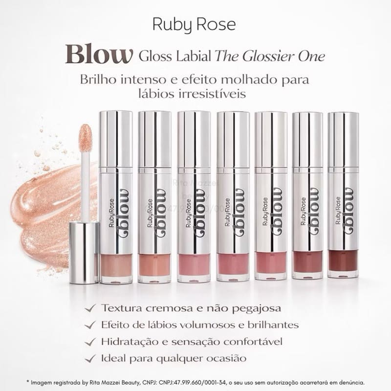 LANÇAMENTO - Gloss Labial The Glossier One Blow by Ruby Rose