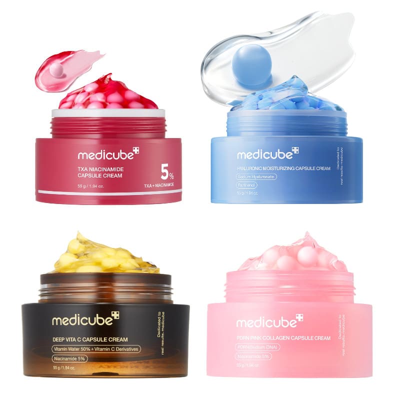 Medicube Deep Vita C PDRN Pink Collagen TXA Moisturizing Hyaluronic Moisturizing Capsule Cream 55g