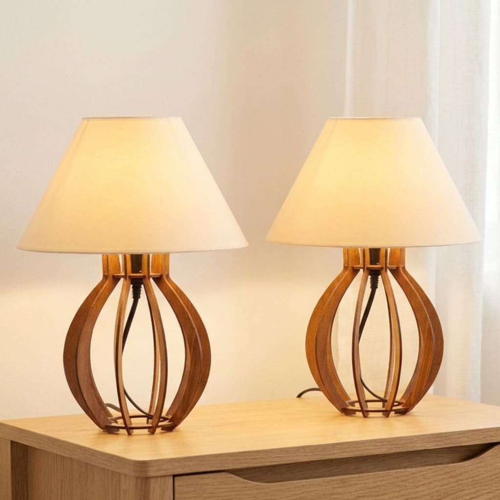 Kit 2 unidades Abajur La Finesse Cupula - Luminária Para Decoração