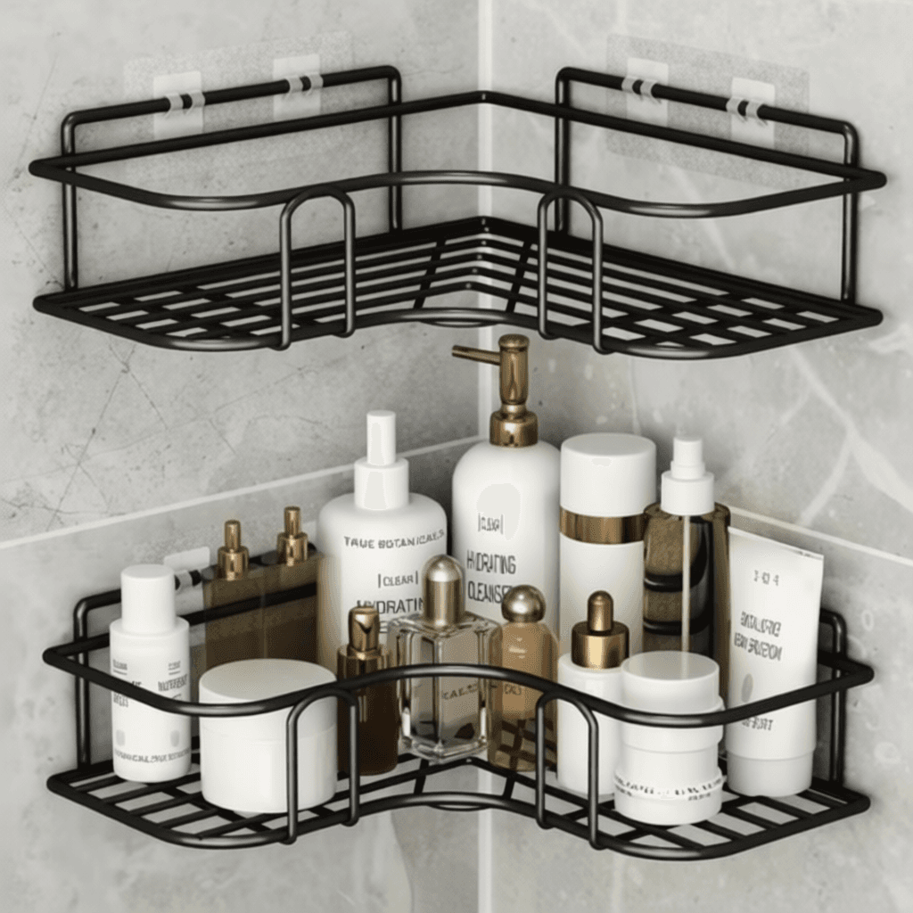 KIT  1-7Pcs PRATELEIRAS SUPORTE ADESIVO PARA BANHEIRO