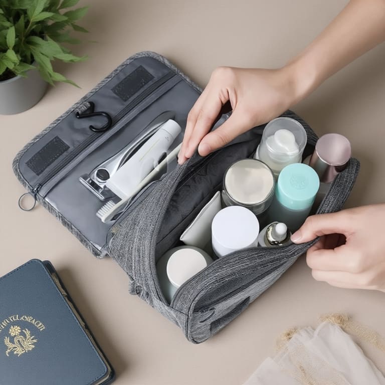 Necessaire Organizadora Portatil Dobrável Com Gancho