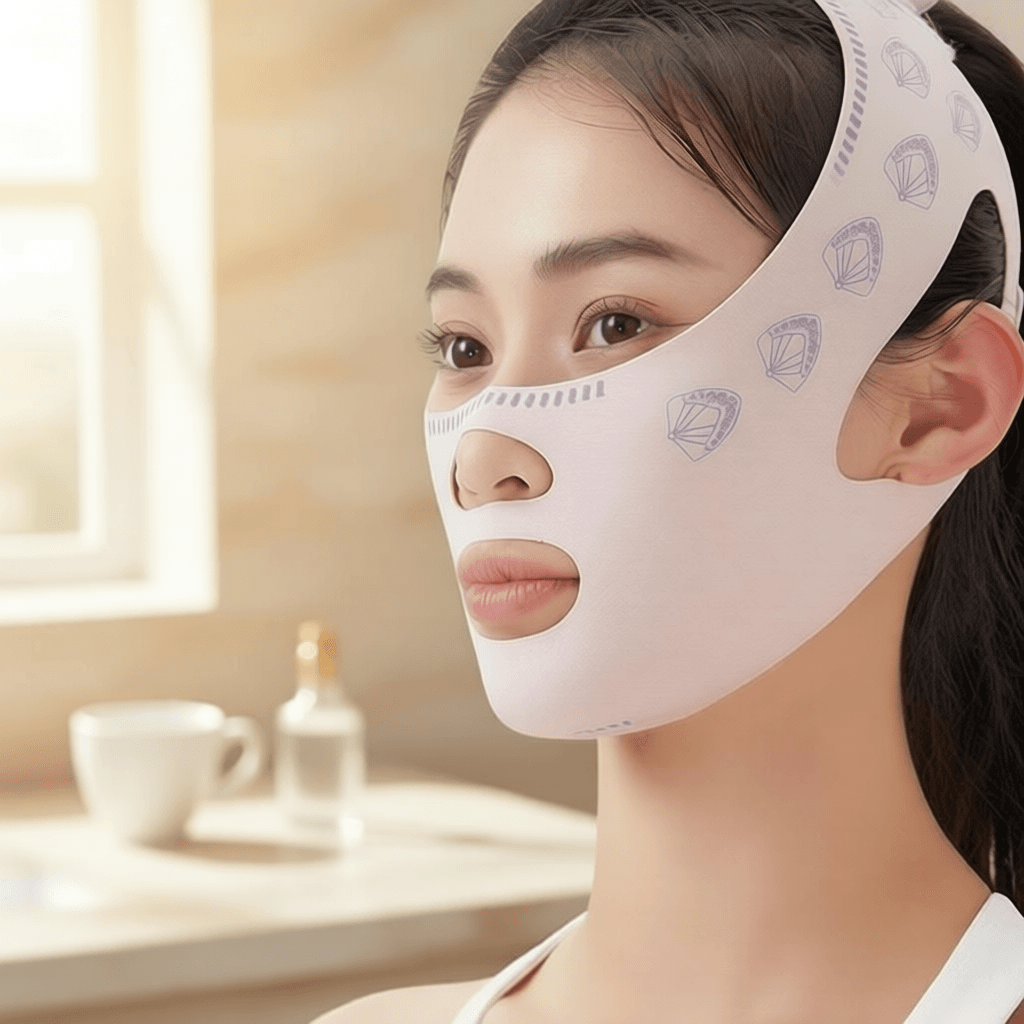 Faixa Facial Lifting Modeladora Reutilizável para Rosto Queixo e Mandíbula Antiflacidez