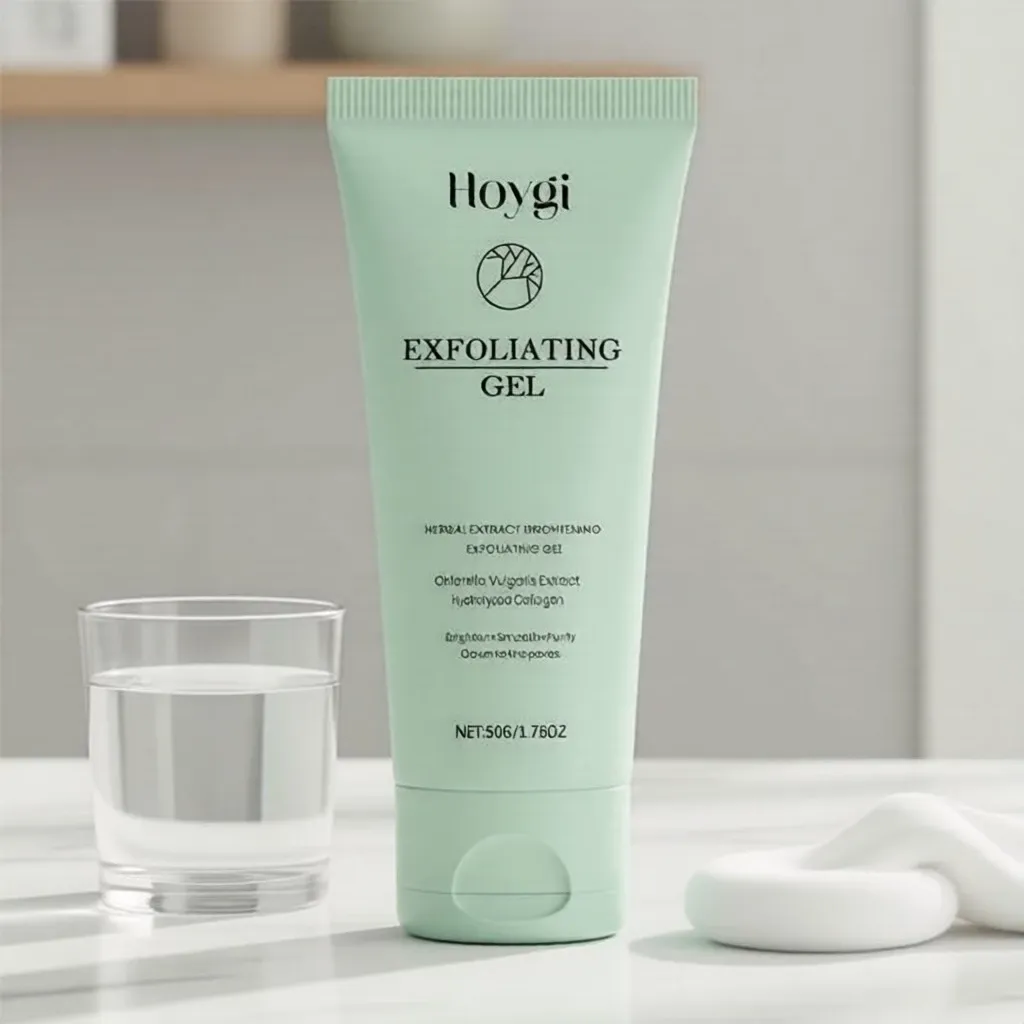Esfoliante creme cuidados com a pele.