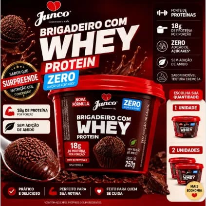 Brigadeiro de Whey Protein - Zero açúcar