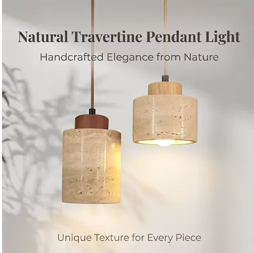 Luminária Pendente de Teto Estilo Japonês Moderno Wabi-Sabi para Quarto, Bar B&B, Lustre de Pedra Amarela em Formato de Caverna, Luminária Suspensa de Fio para Cabeceira